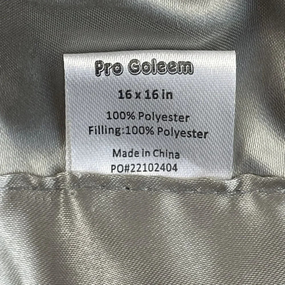 Pro Goleem Gray Elephant Lovey Satin Trim Minky Dots Baby Security Blanket 16 in